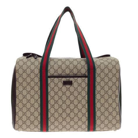 gucci dog carrier for sale|designer dog coats gucci.